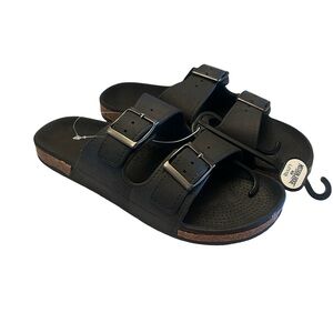 Men’s Mission Ridge Black Double Buckle Sandals
